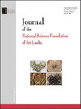 Journal Of The National Science Foundation Of Sri Lanka