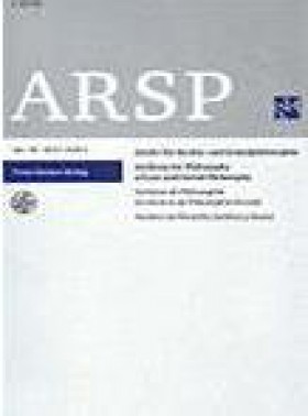 Archiv Fur Rechts- Und Sozialphilosophie