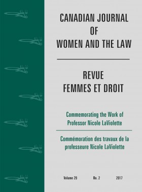 Canadian Journal Of Women And The Law