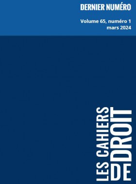 Cahiers De Droit